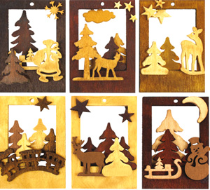 Decorations de noel en bois