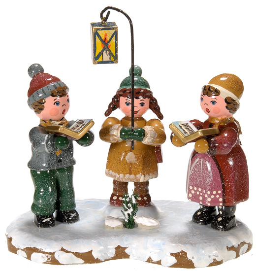 Personnages en bois pour creche de Noel, les Winterkinder