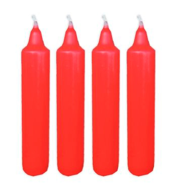 bougie de l'Avent rouge
