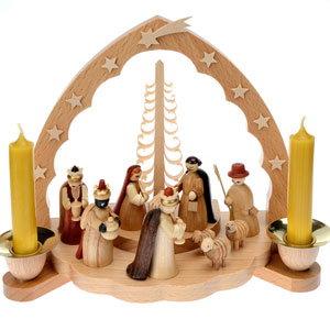 Crèche de Noel en bois