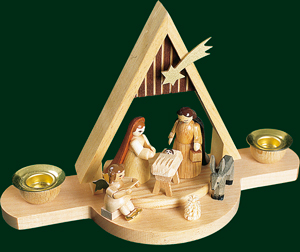 Crèche de Noel en bois